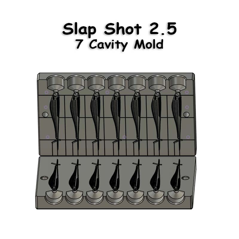 Slap Shot 2.5 ind ports 7 cavity mold