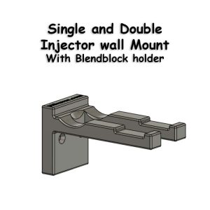 Single/Double Injector Wall Mount Bracket (Will hold the blending block)
