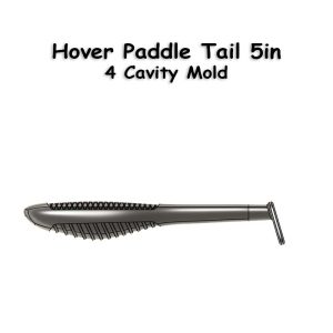 Hover Paddle Tail 5 in - 4 Cavity Mold